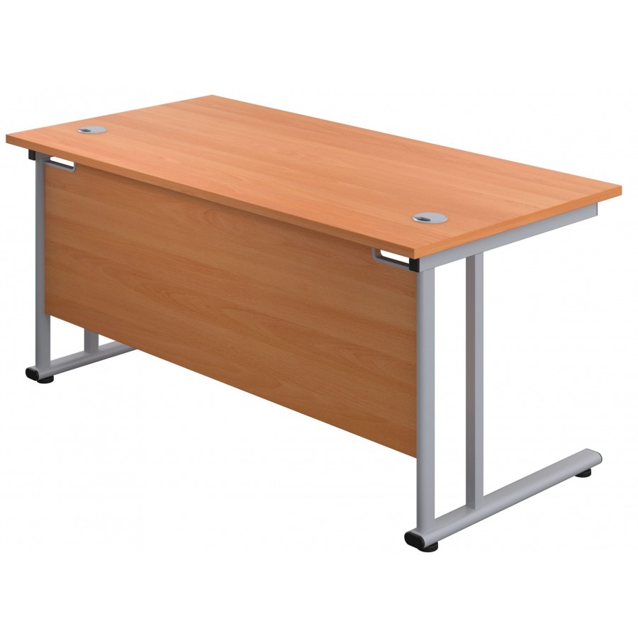 Olton Twin Cantilever  800mm Deep Straight Office Desk